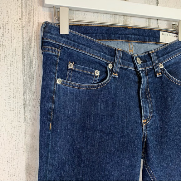Rag & Bone Stevie Tie Ankle Bow Skinny Jeans in Paz Size 27 - Picture 2 of 10